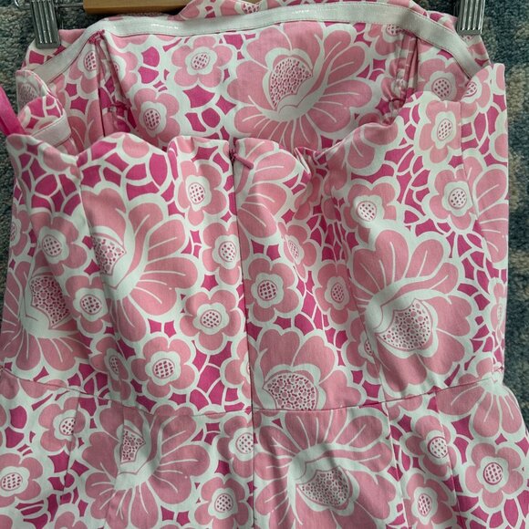 Lilly Pulitzer Pink and White Sleeveless Dress - Picture 5 of 7
